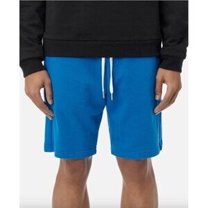 New John Elliott Crimson Shorts Mens 0/XS Sonic Blue French Terry